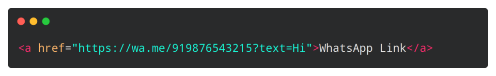How to send WhatsApp message through HTML link in 2022 - atulcodex