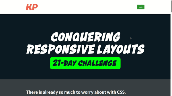 CSS responsive layout challenge
