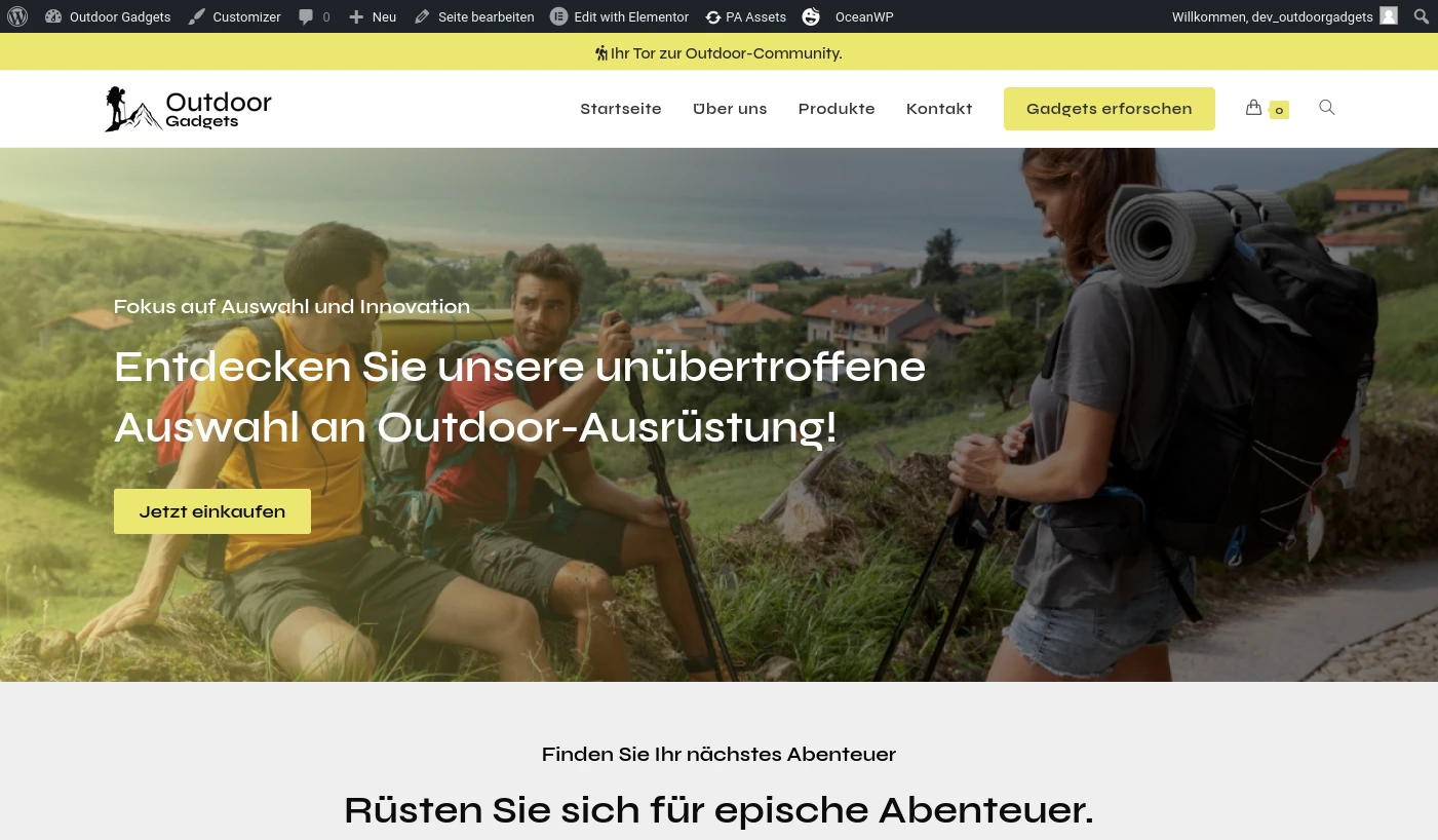 WordPress Developer Outdoor gadgets desk atulcodex