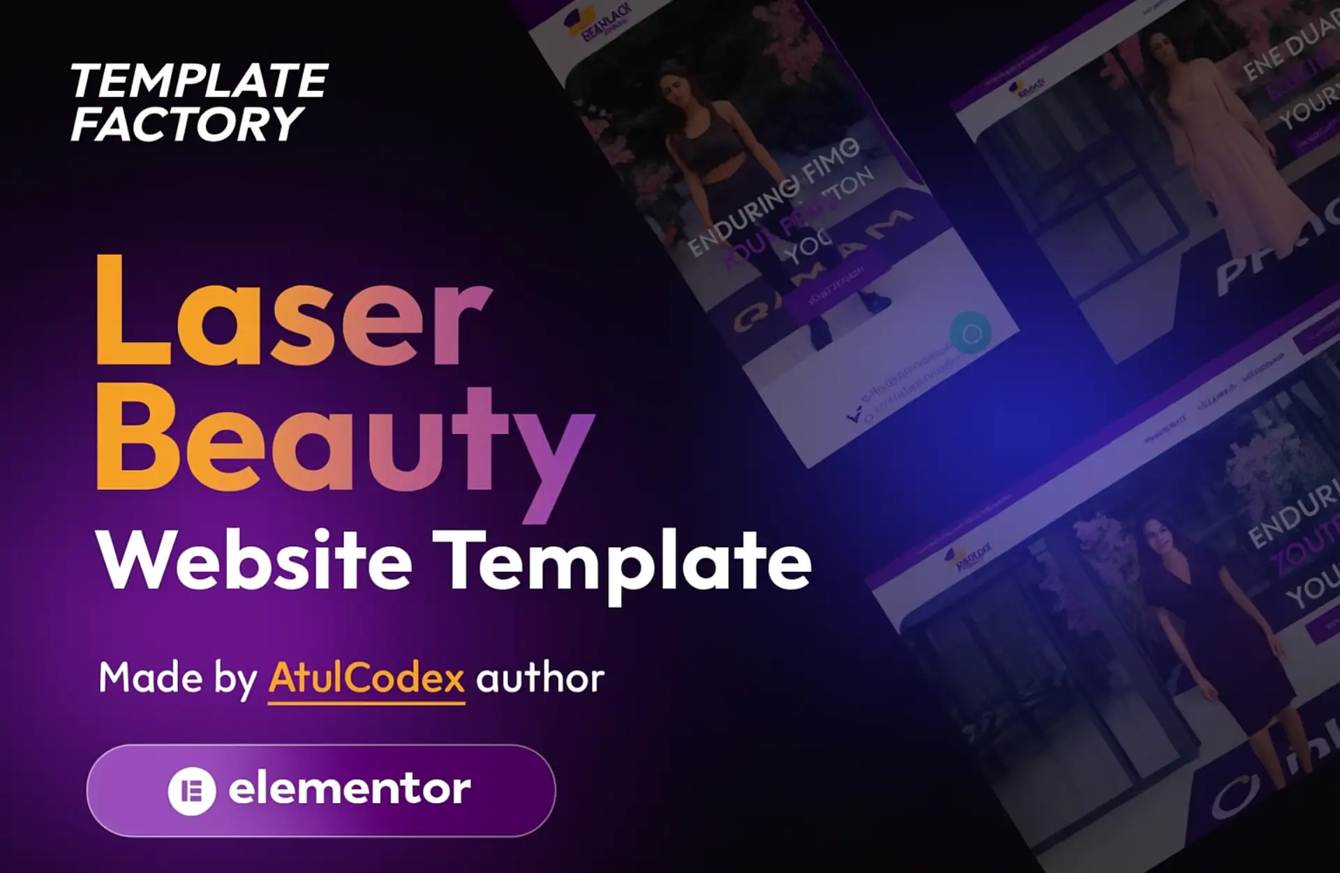 Laser hair removal website template